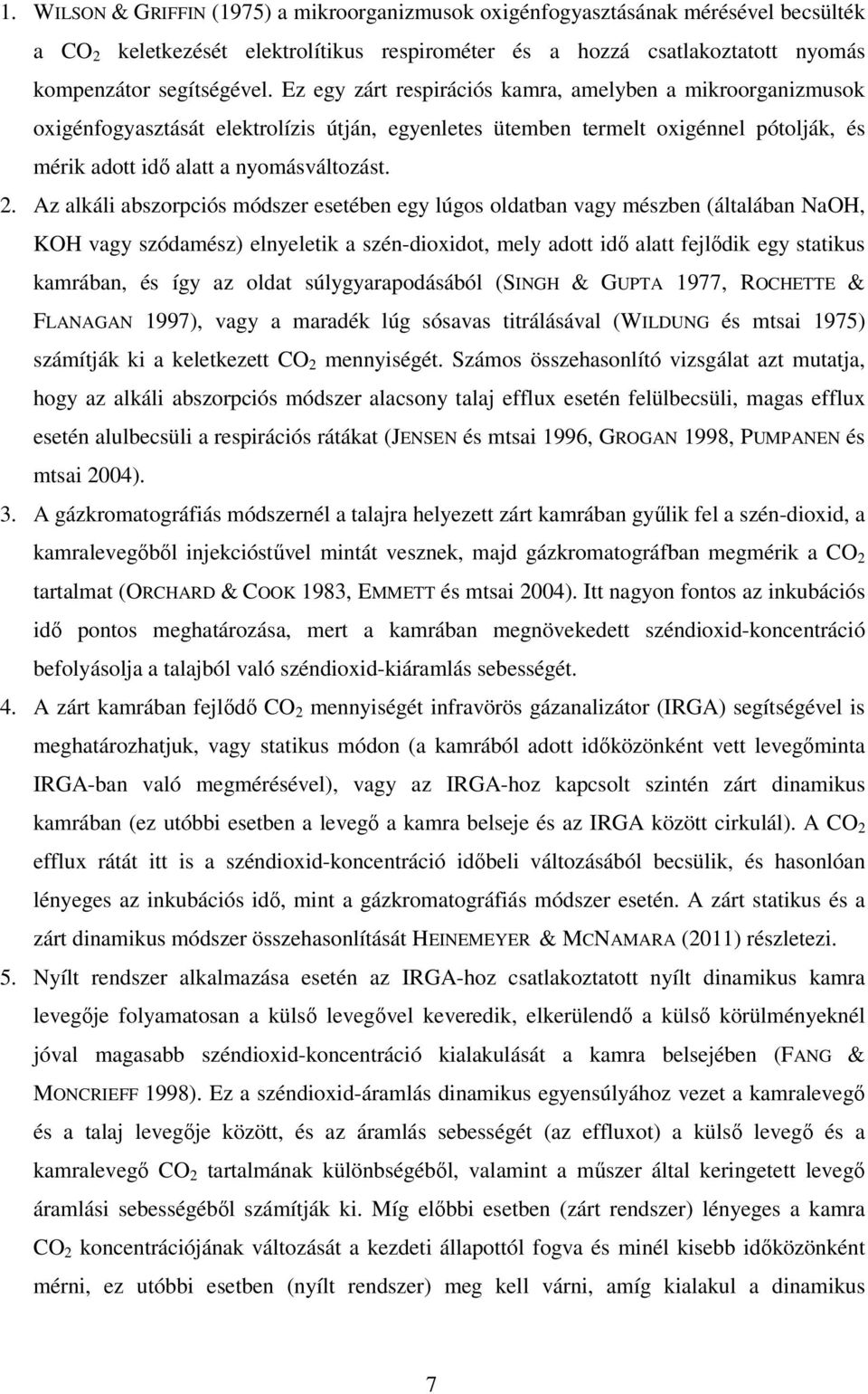 Szén-dioxid-társulási adatok táblázata