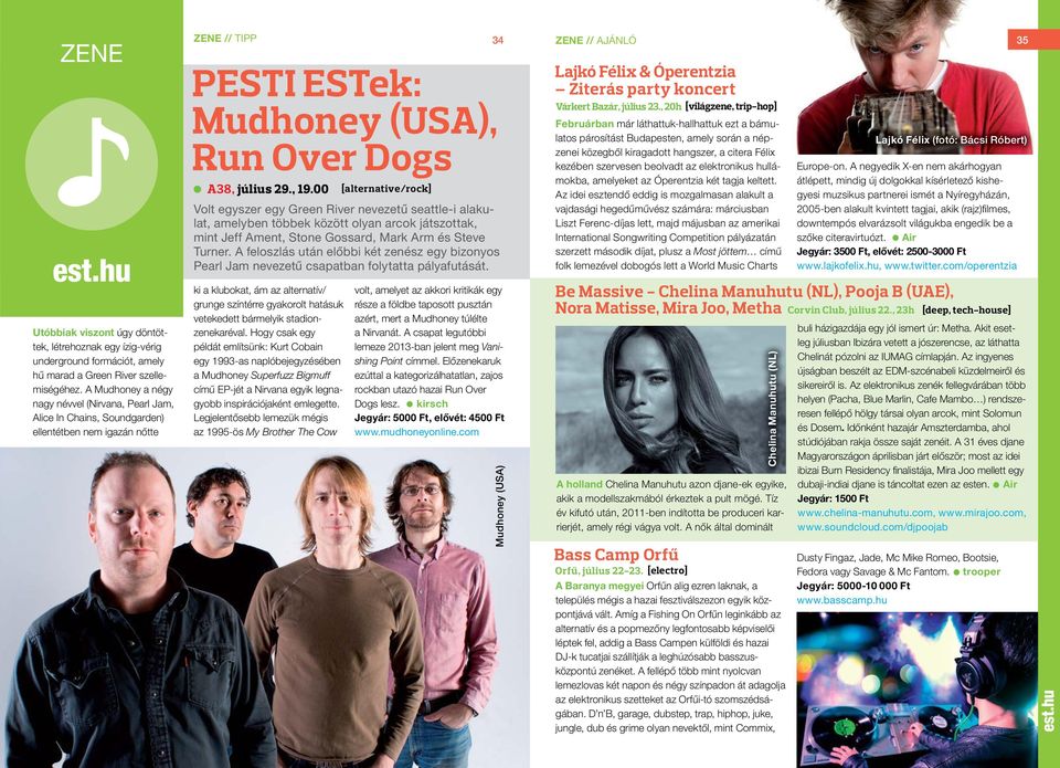 00 Volt egyszer egy Green River nevezetű seattle-i alakulat, amelyben többek között olyan arcok játszottak, mint Jeff Ament, Stone Gossard, Mark Arm és Steve Turner.