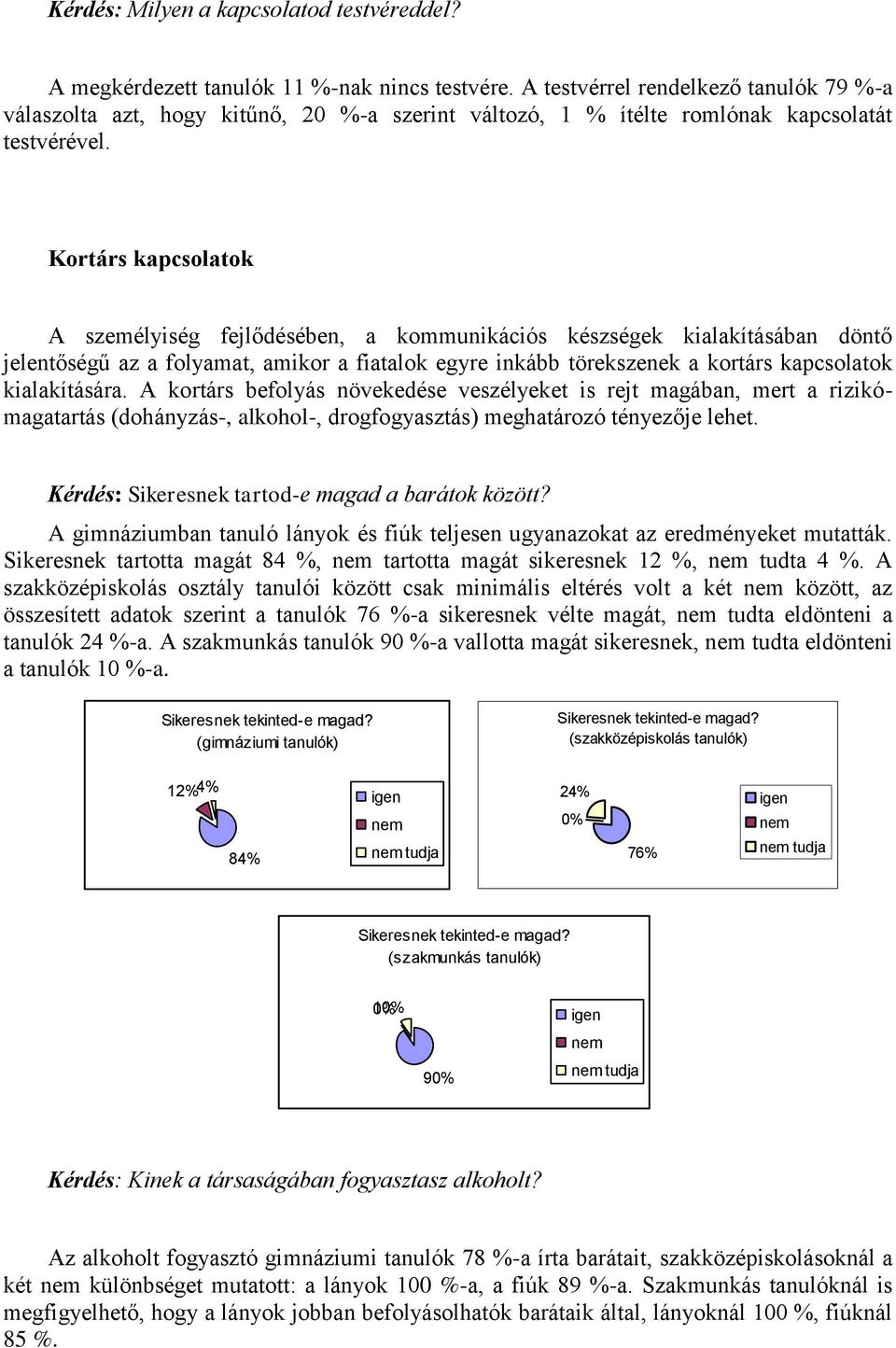 Kortárs kapcsolatok A személyiség fejlődésében, a kommunikációs készségek kialakításában döntő jelentőségű az a folyamat, amikor a fiatalok egyre inkább törekszenek a kortárs kapcsolatok