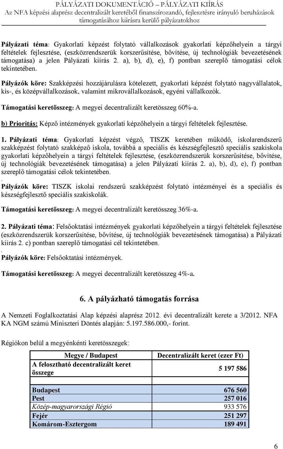 Pályázók köre: Szakképzési hozzájárulásra kötelezett, gyakorlati képzést folytató nagyvállalatok, kis-, és középvállalkozások, valamint mikrovállalkozások, egyéni vállalkozók.