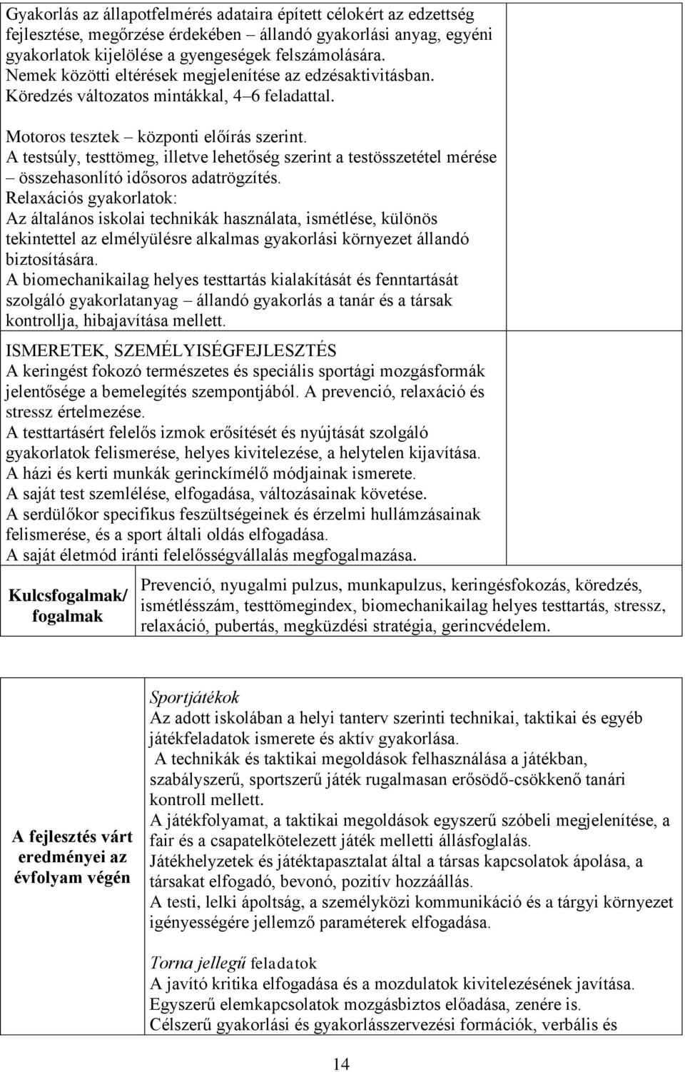 A testsúly, testtömeg, illetve lehetőség szerint a testösszetétel mérése összehasonlító idősoros adatrögzítés.