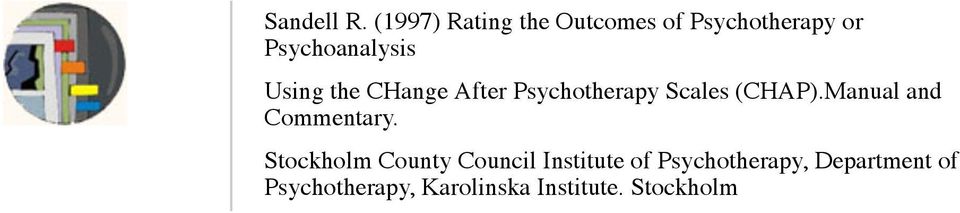 Using the CHange After Psychotherapy Scales (CHAP).