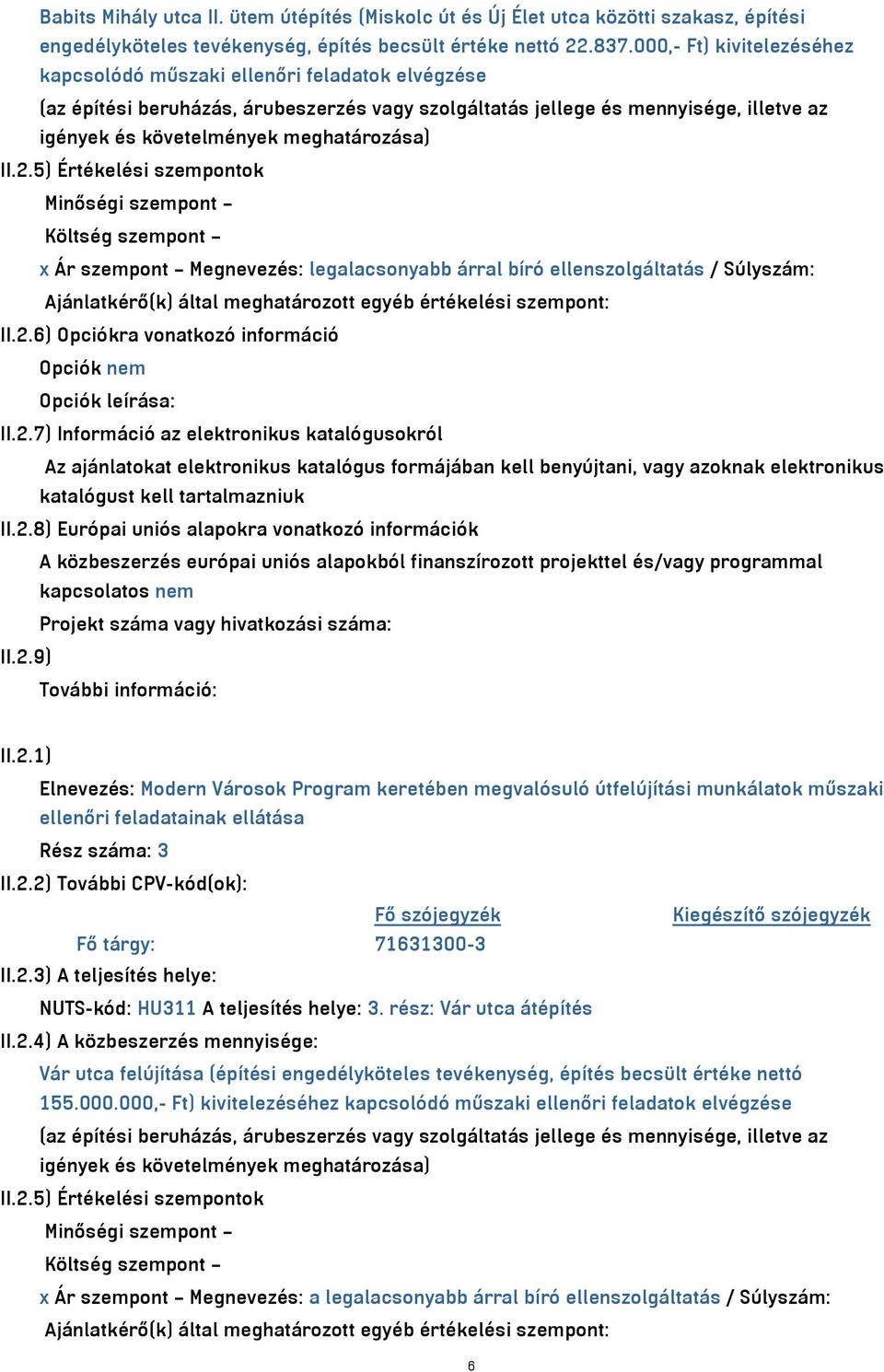 meghatározása) II.2.