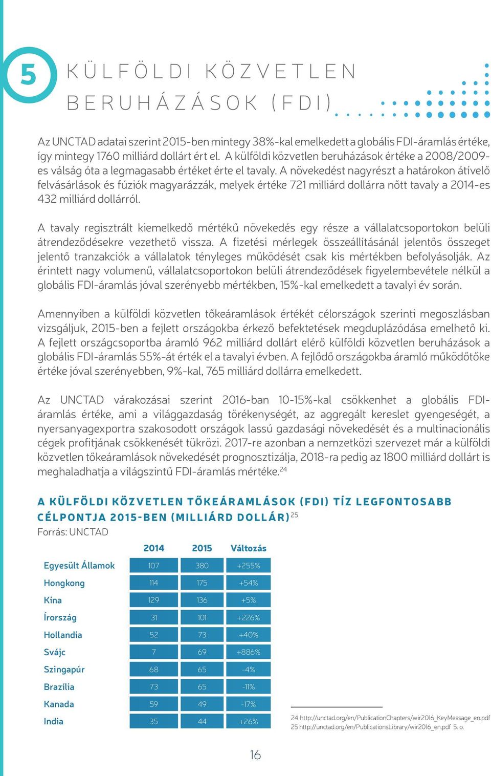 A növekedést nagyrészt a határokon átívelő felvásárlások és fúziók magyarázzák, melyek értéke 721 milliárd dollárra nőtt tavaly a 2014-es 432 milliárd dollárról.