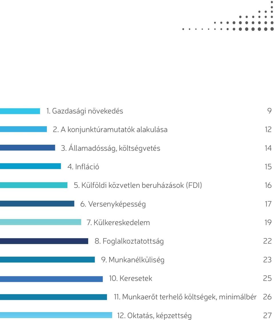 Külföldi közvetlen beruházások (FDI) 16 6. Versenyképesség 17 7.
