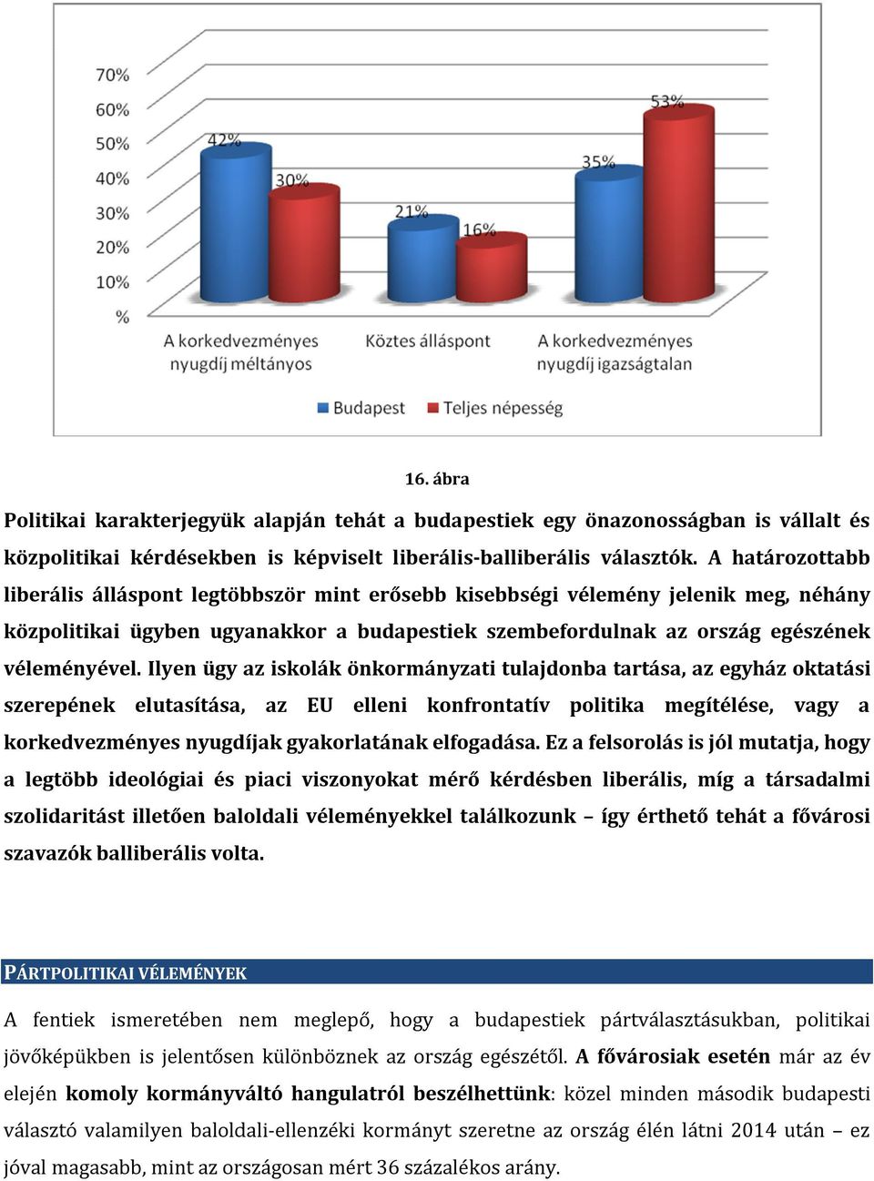 Ilyen ügy az iskolák önkormányzati tulajdonba tartása, az egyház oktatási szerepének elutasítása, az EU elleni konfrontatív politika megítélése, vagy a korkedvezményes nyugdíjak gyakorlatának