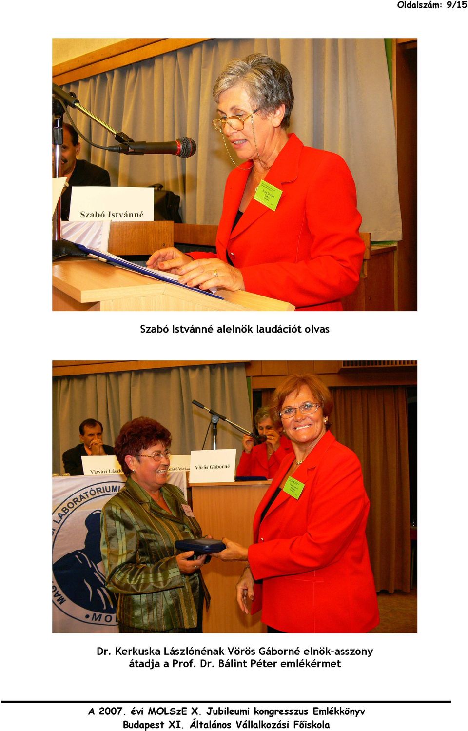 Kerkuska Lászlónénak Vörös Gáborné