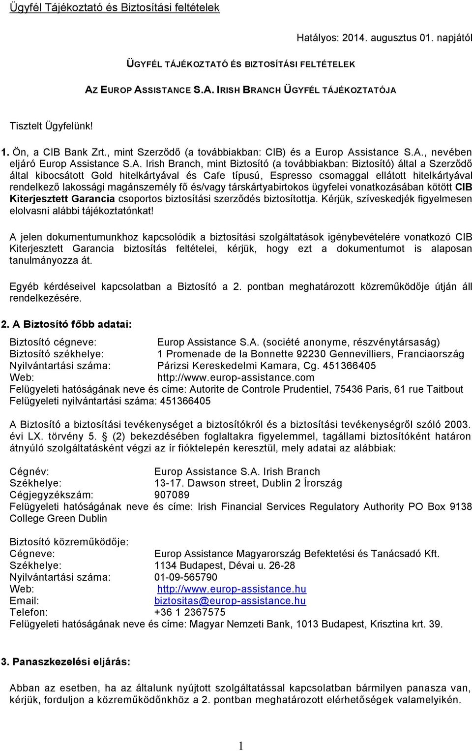 sistance S.A.