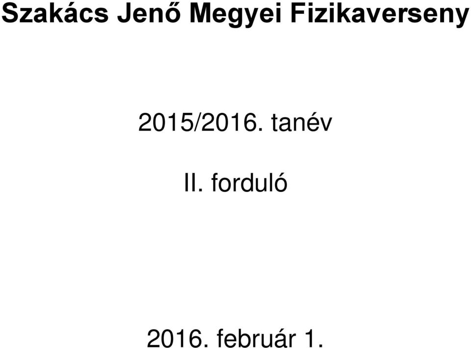 2015/2016. tanév II.