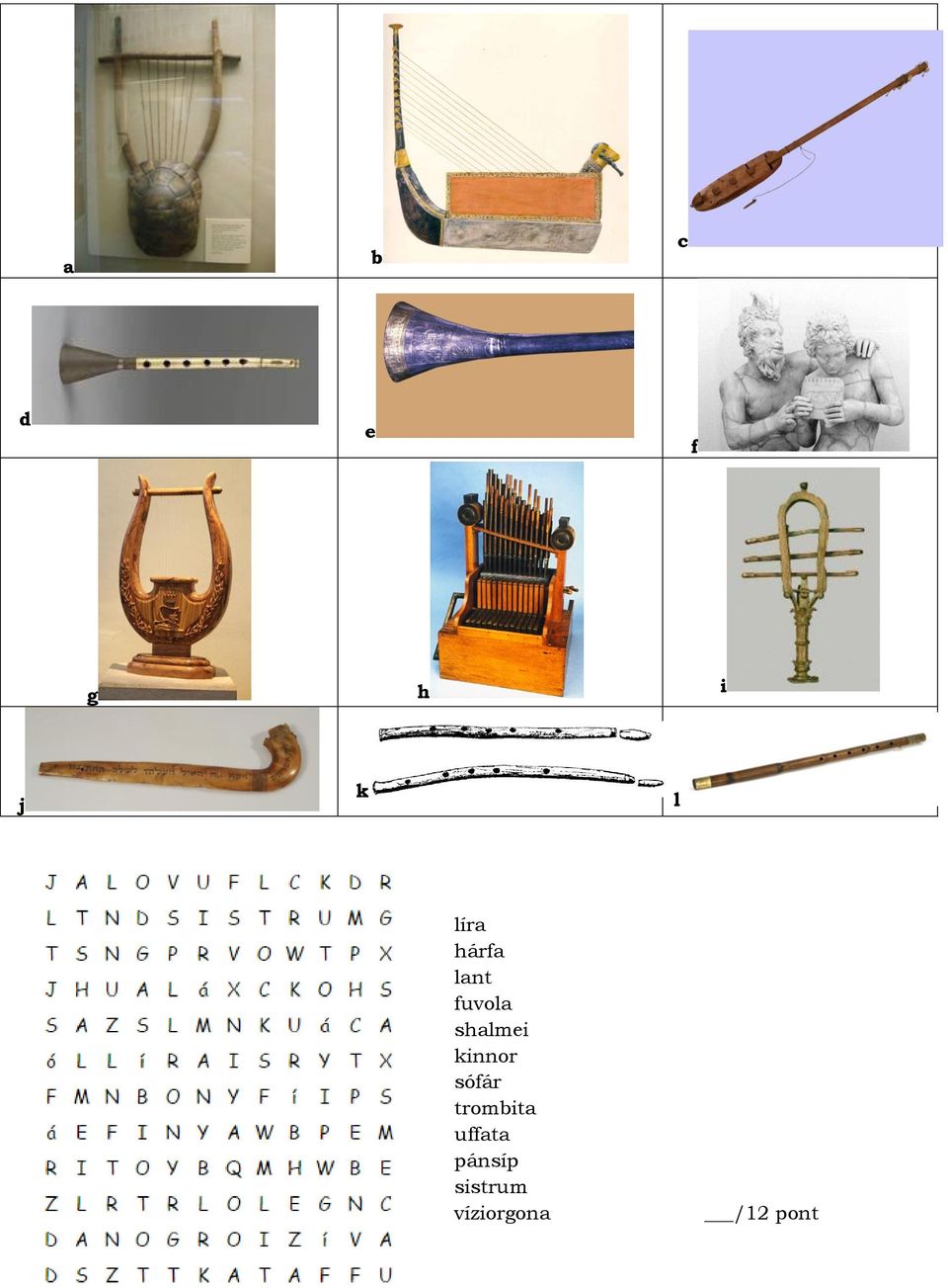 kinnor sófár trombita uffata