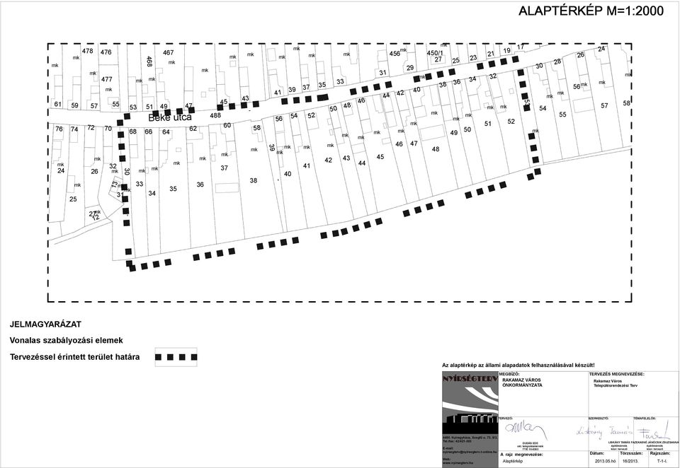 határa Az alaptérkép az állami alapadatok felhasználásával készült!