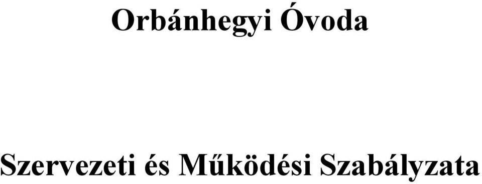 Szervezeti