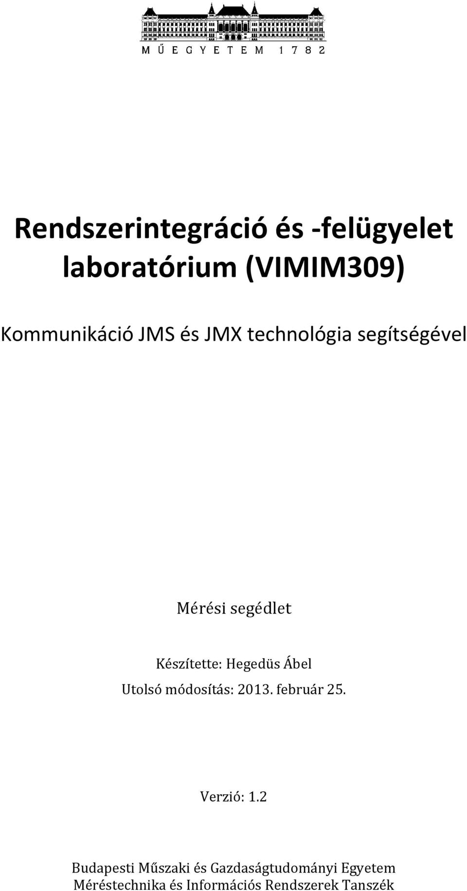 2013. február 25. Verzió: 1.