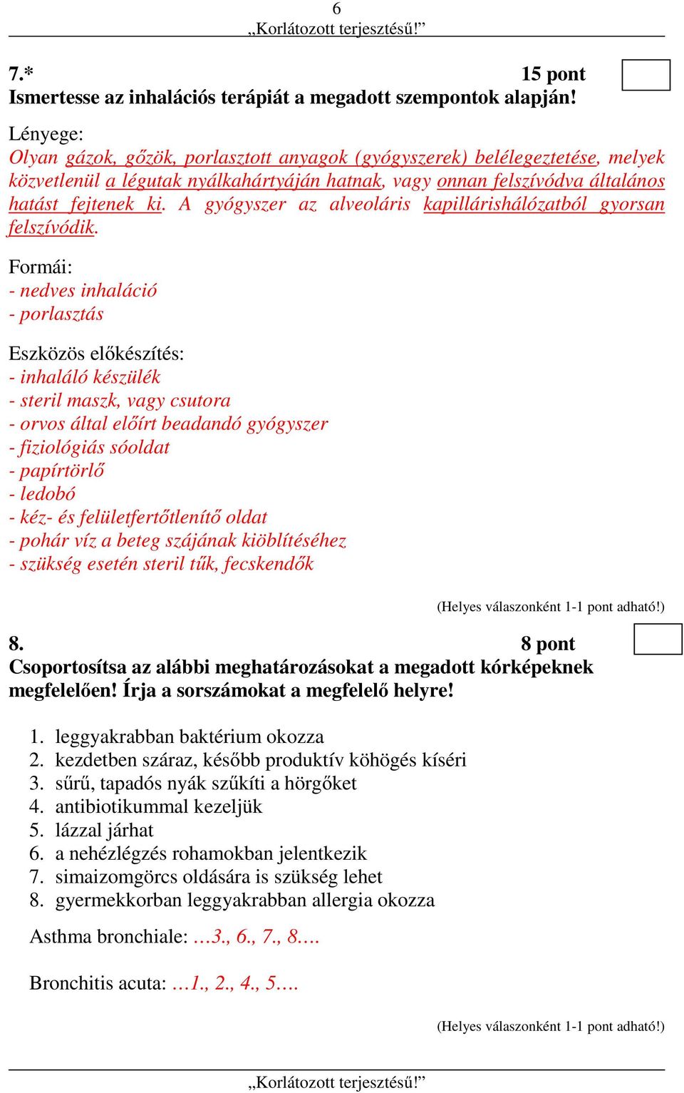 A gyógyszer az alveoláris kapillárishálózatból gyorsan felszívódik.