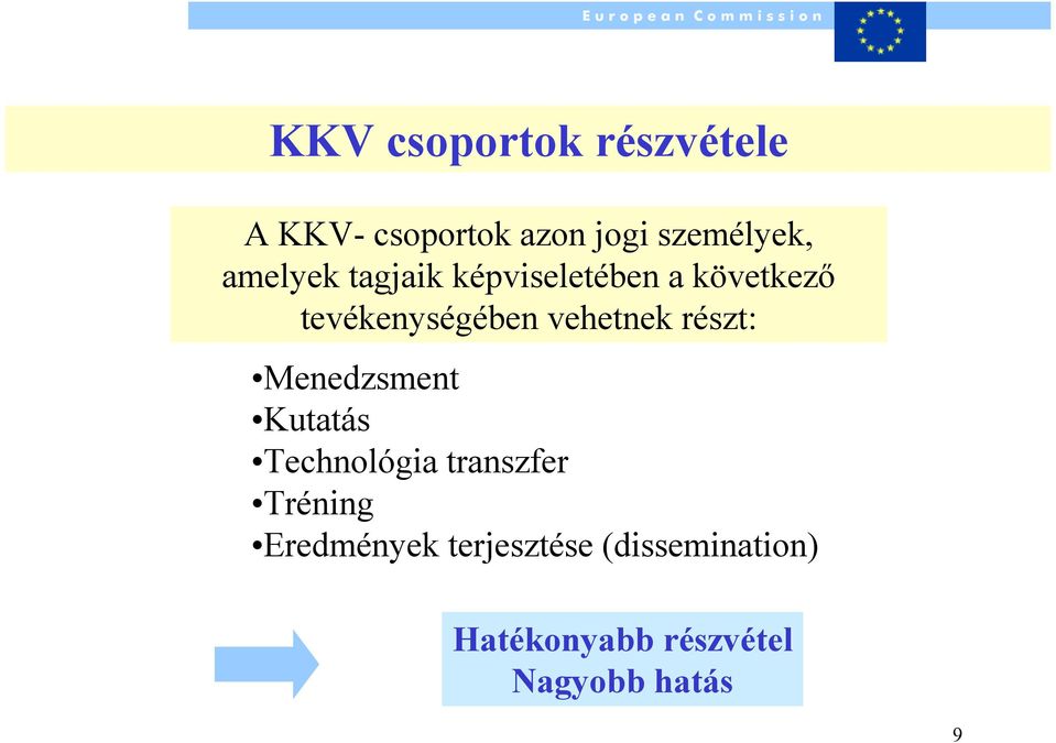 vehetnek részt: Menedzsment Kutatás Technológia transzfer Tréning