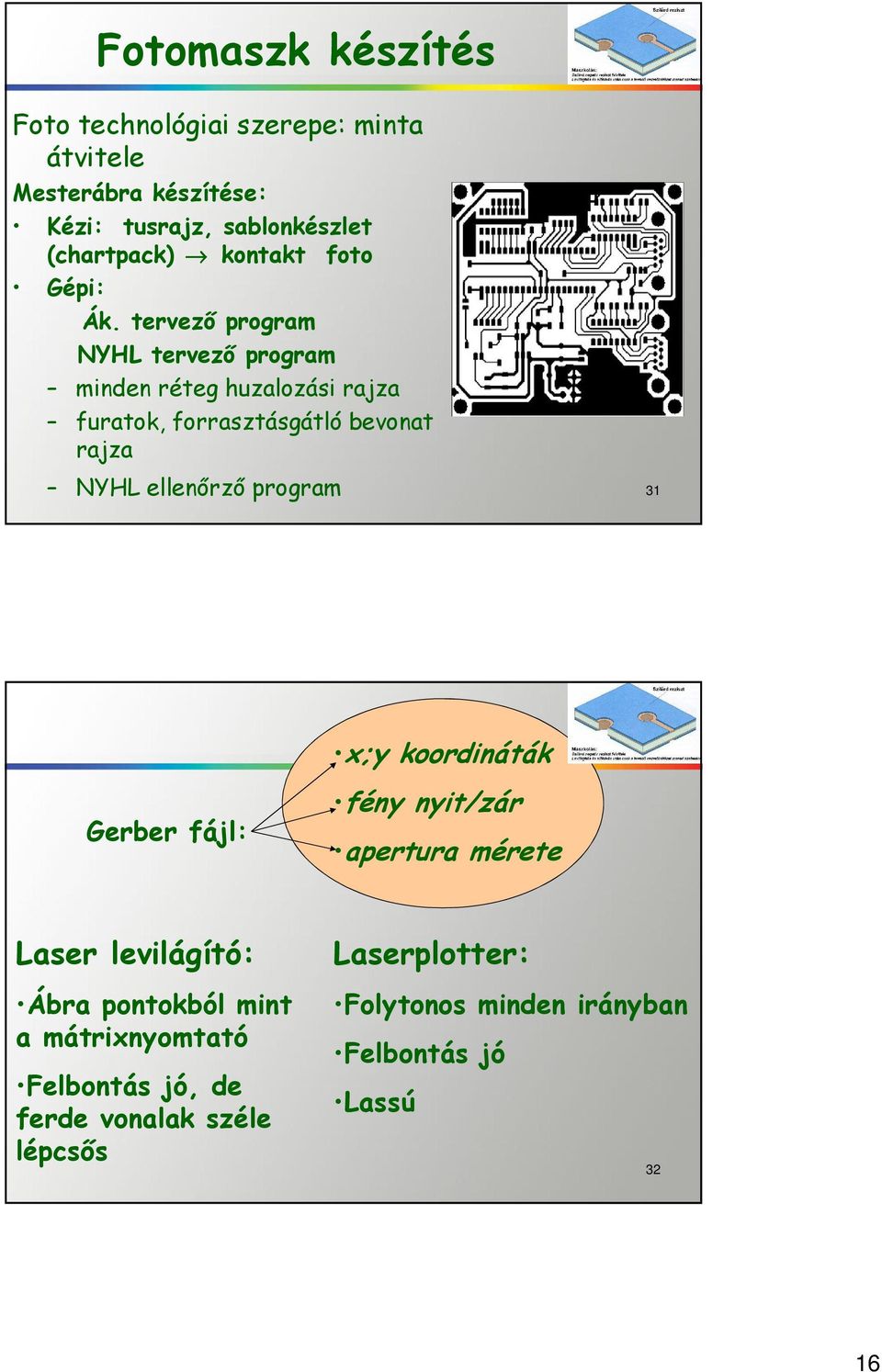 tervező program NYHL tervező program minden réteg huzalozási rajza furatok, forrasztásgátló bevonat rajza NYHL ellenőrző