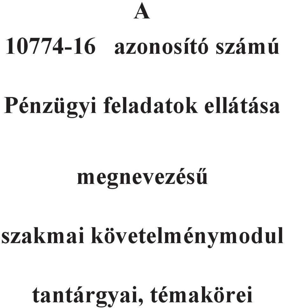 megnevezés szakmai