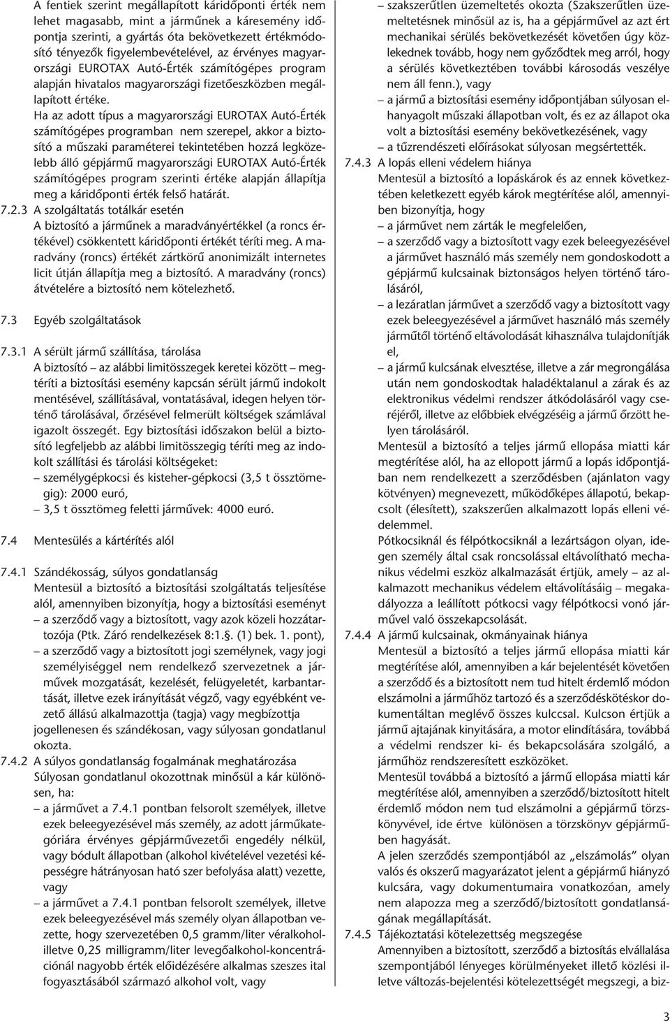 Multi Casco Plus biztosítás általános szerződési feltételek és  ügyféltájékoztató - PDF Free Download