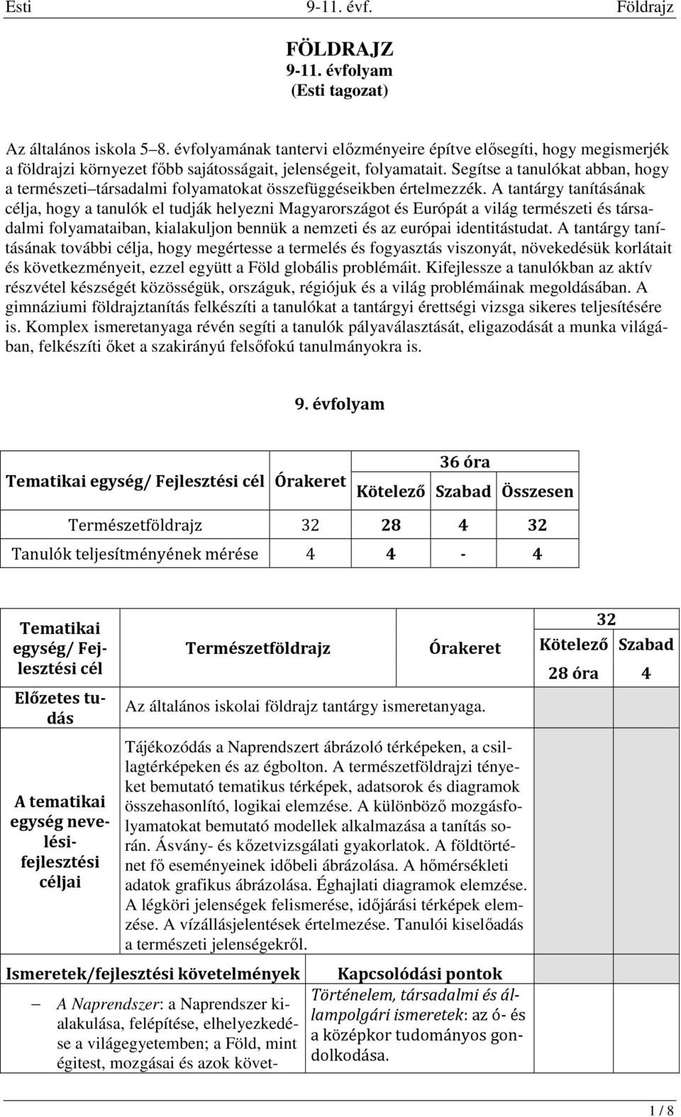 Segítse a tanulókat abban, hogy a természeti társadalmi folyamatokat összefüggéseikben értelmezzék.