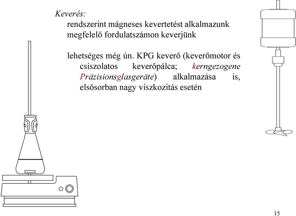 KPG keverő (keverőmotor és csiszolatos keverőpálca;