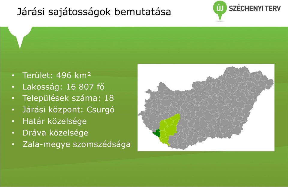 száma: 18 Járási központ: Csurgó Határ