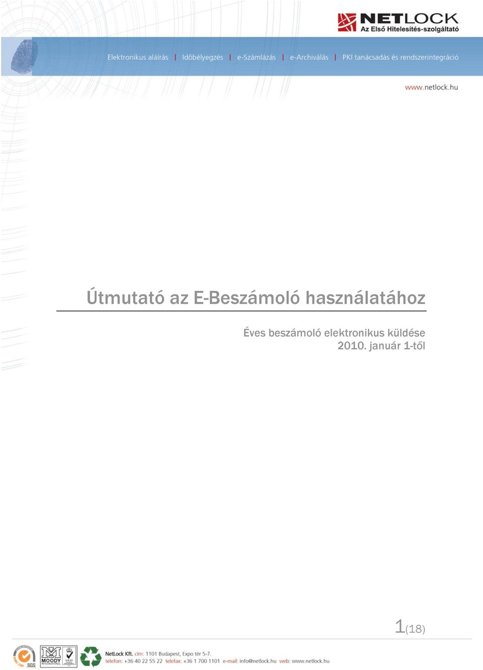 Útmutató az E-Beszámoló használatához - PDF Free Download