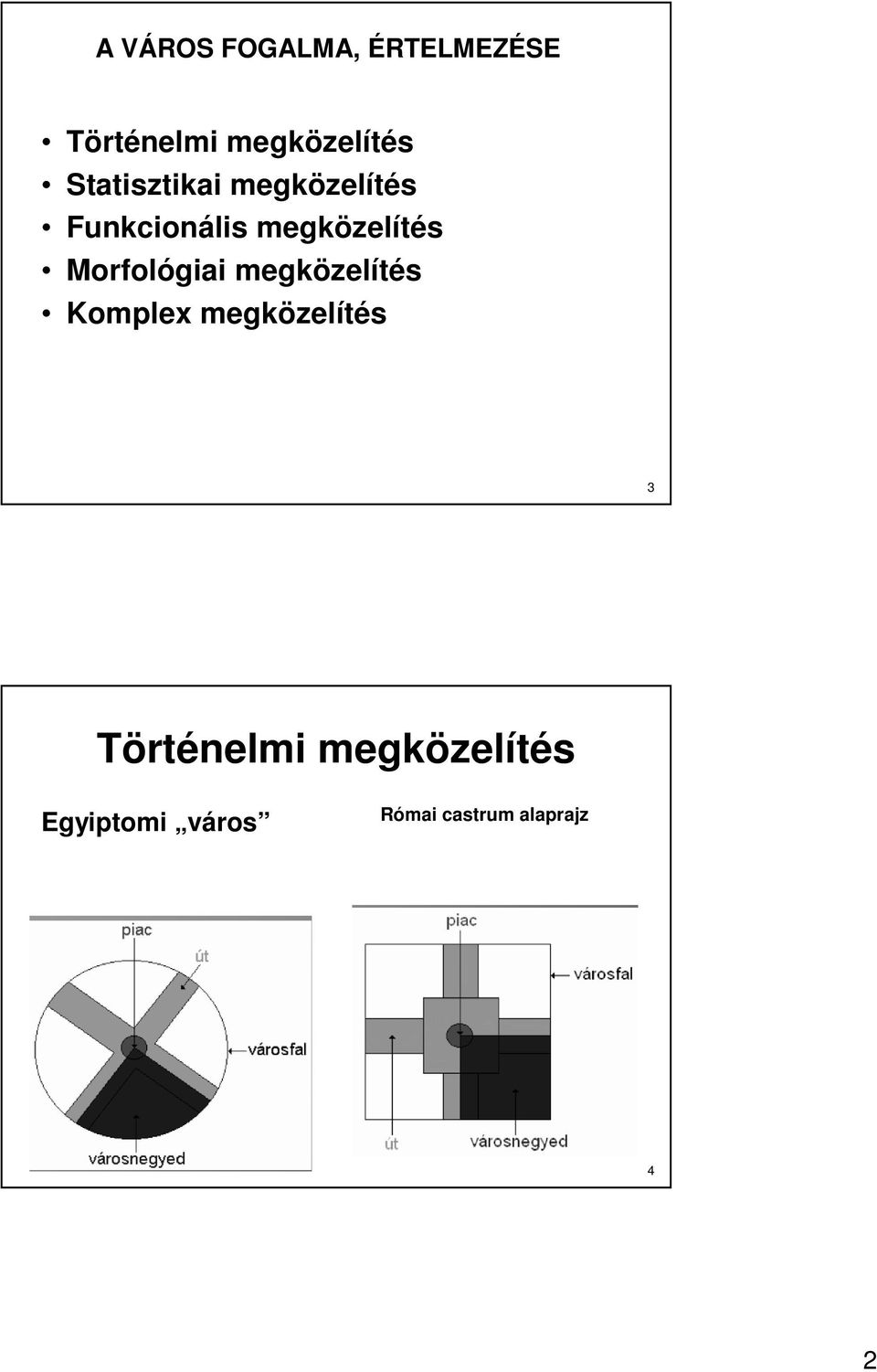 Morfológiai megközelítés Komplex megközelítés 3