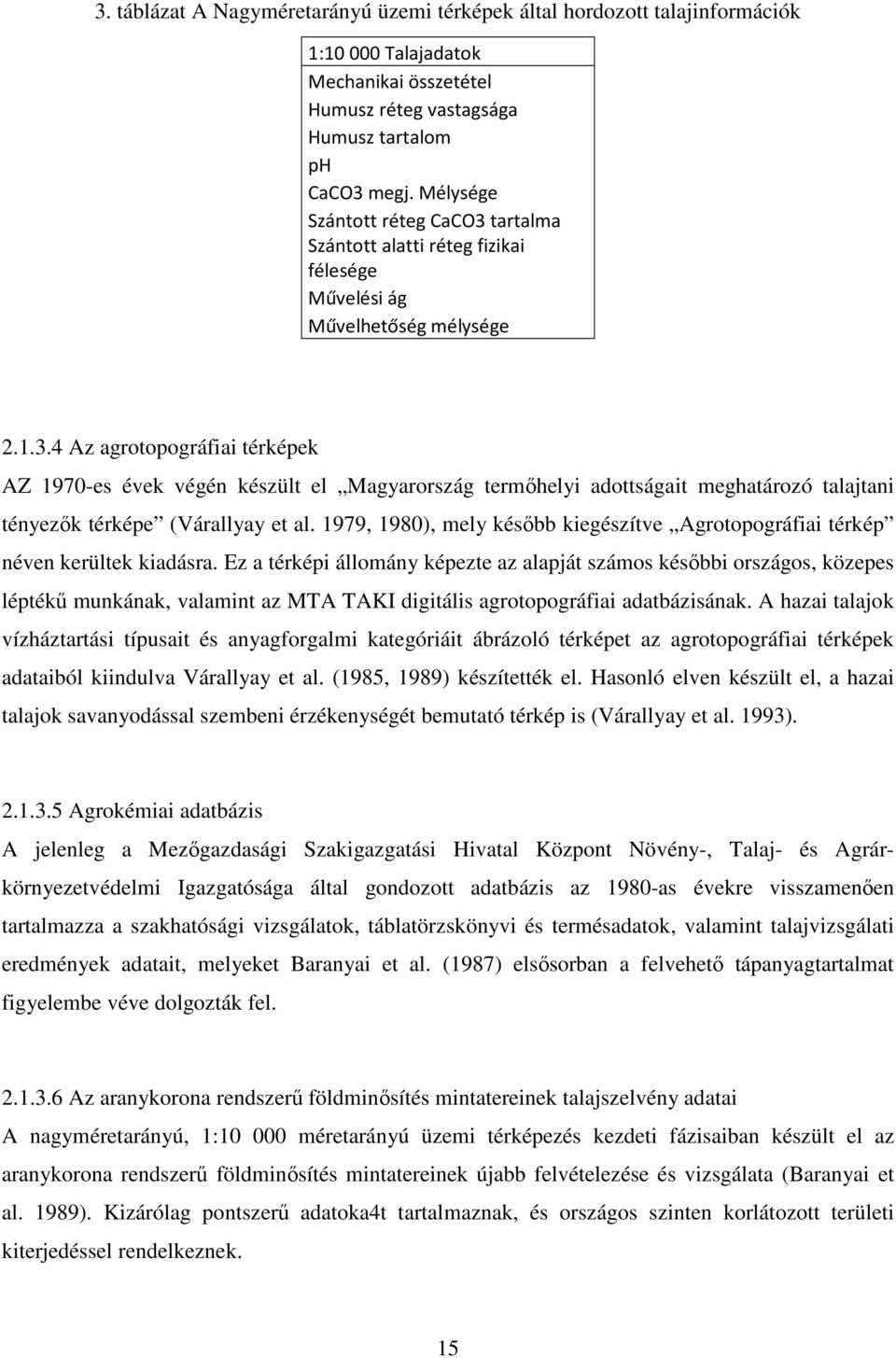 1979, 1980), mely később kiegészítve Agrotopográfiai térkép néven kerültek kiadásra.