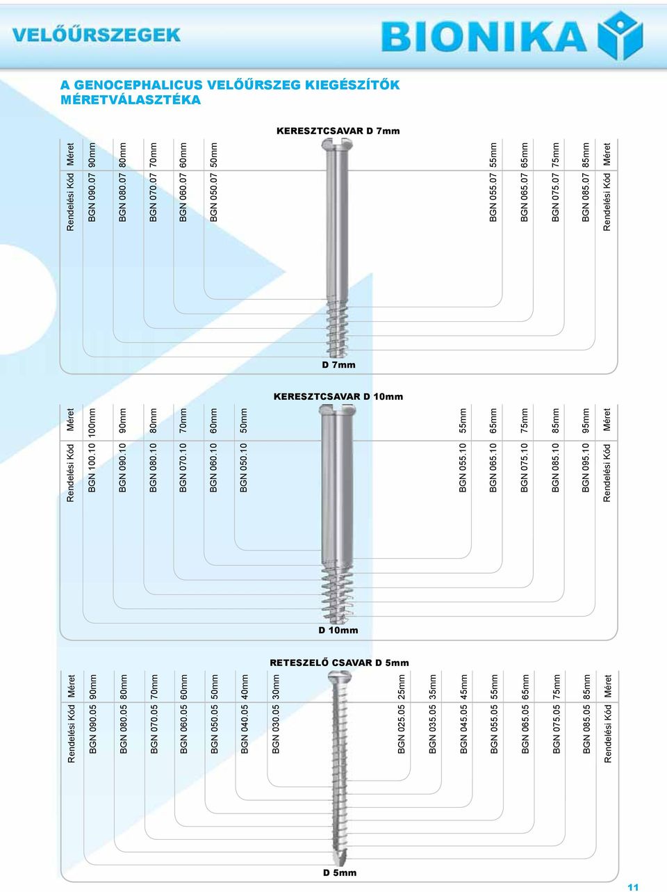 05 65mm BGN 075.05 75mm BGN 085.05 85mm BGN 100.10 100mm BGN 090.10 90mm BGN 080.10 80mm BGN 070.10 70mm BGN 060.10 60mm BGN 050.10 50mm BGN 055.10 55mm BGN 065.