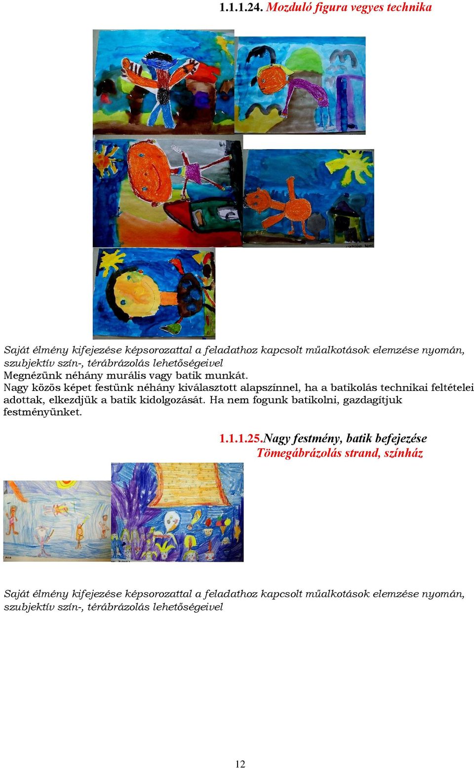 lehetőségeivel Megnézünk néhány murális vagy batik munkát.