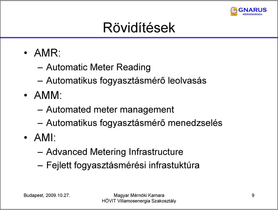 Automatikus fogyasztásmérő menedzselés AMI: Advanced