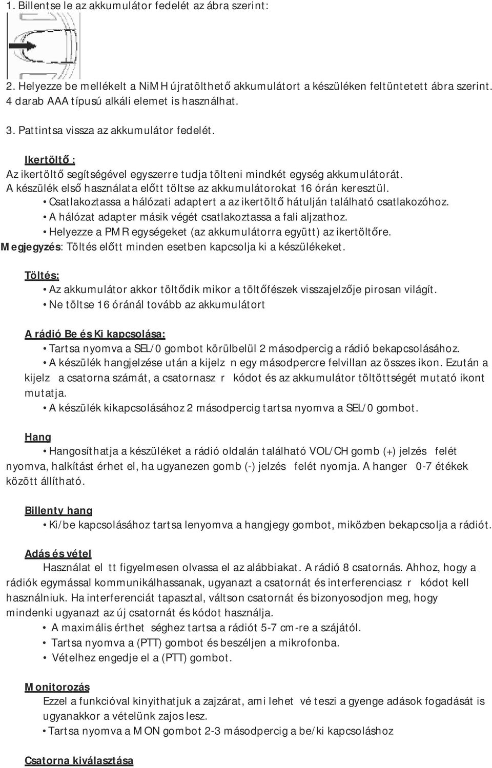 XTR446 Használati útmutató - PDF Ingyenes letöltés