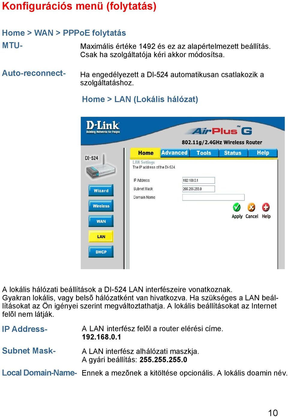 D-Link AirPlus G DI PDF Ingyenes letöltés