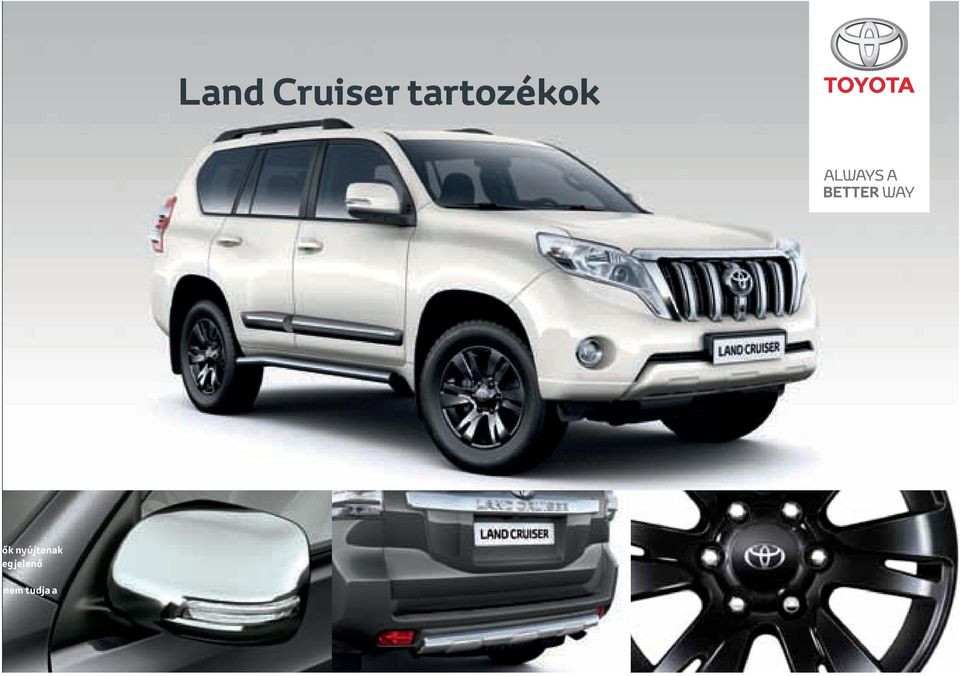 Land Cruiser tartozékok - PDF Ingyenes letöltés