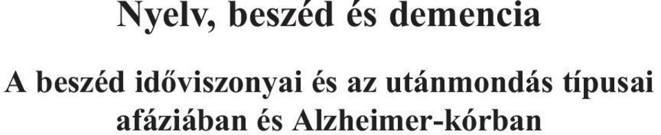az utánmondás típusai
