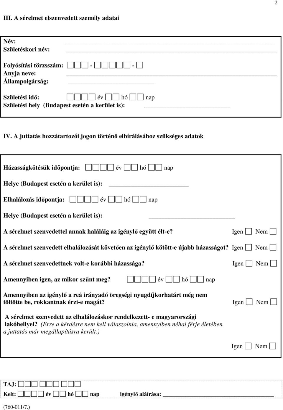 1139 Budapest, Váci út 73. tájékoztatót kitöltés elıtt szíveskedjék  Postacím: Budapest - PDF Free Download