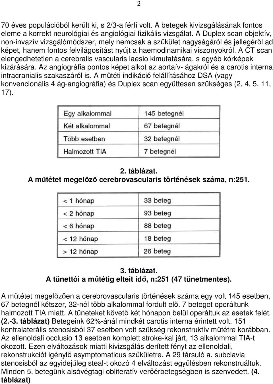 A CT scan elengedhetetlen a cerebralis vascularis laesio kimutatására, s egyéb kórképek kizárására.