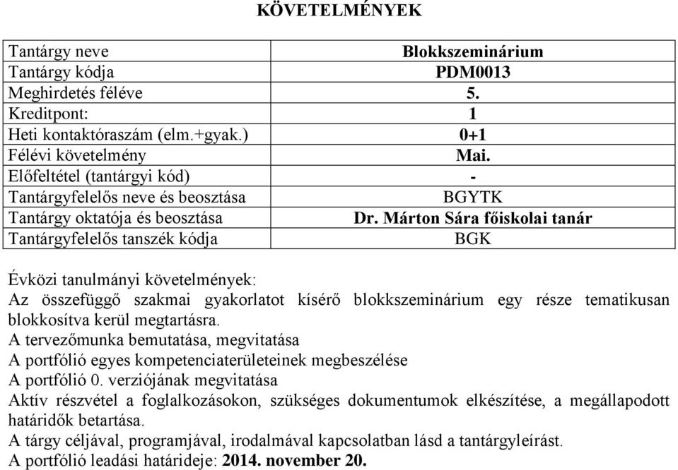 A tervezőmunka bemutatása, megvitatása A portfólió egyes kompetenciaterületeinek megbeszélése A portfólió 0.