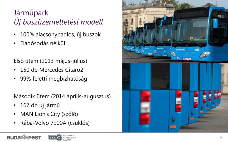 Citaro2 99% feletti megbízhatóság Második ütem (2014