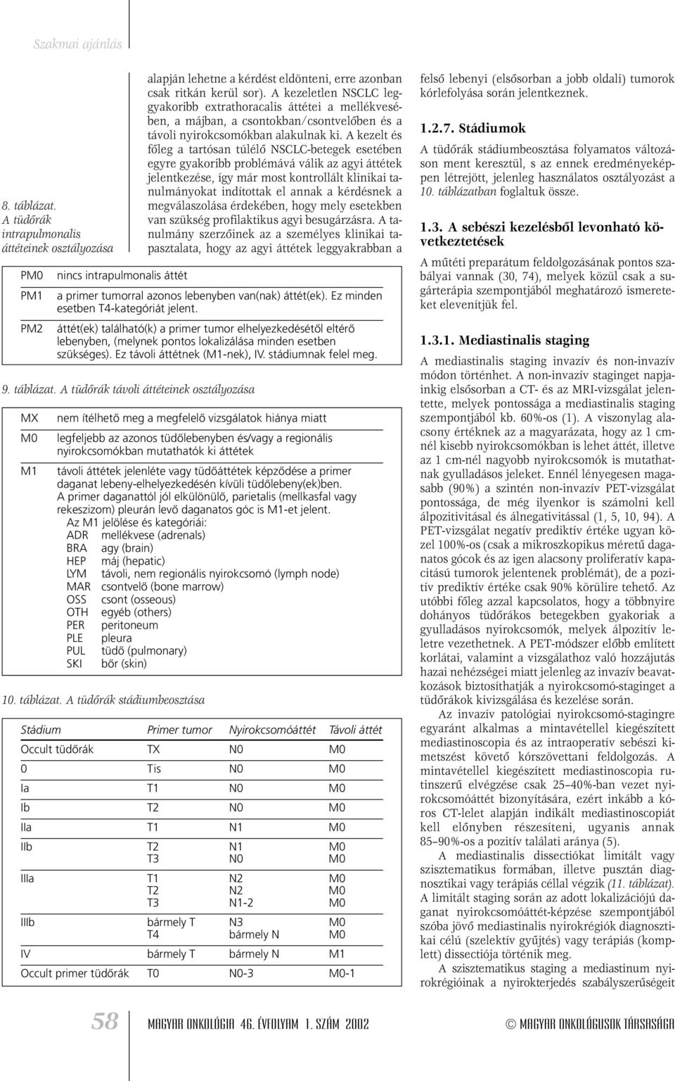 A kezelt és fôleg a tartósan túlélô NSCLC-betegek esetében egyre gyakoribb problémává válik az agyi áttétek jelentkezése, így már most kontrollált klinikai tanulmányokat indítottak el annak a