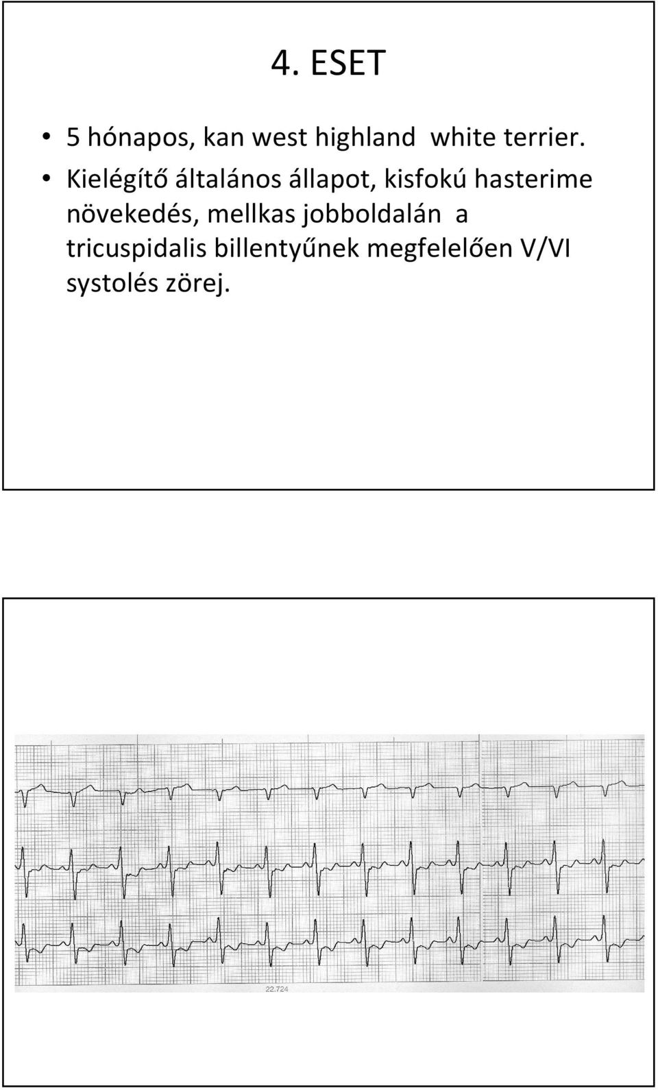 Kielégítő általános állapot, kisfokú hasterime