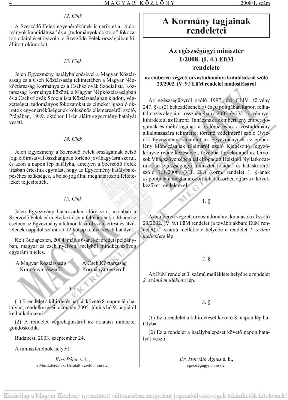 - állított ok ira to kat. 13.