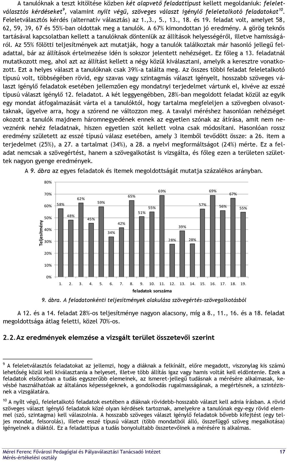 A görög teknős tartásával kapcsolatban kellett a tanulóknak dönteniük az állítások helyességéről, illetve hamisságáról.