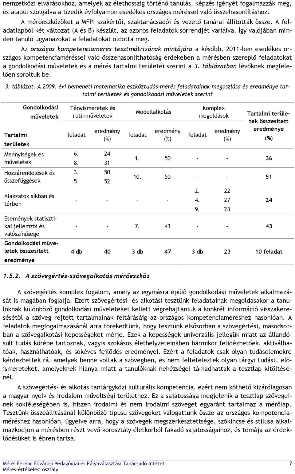 Így valójában minden tanuló ugyanazokat a feladatokat oldotta meg.