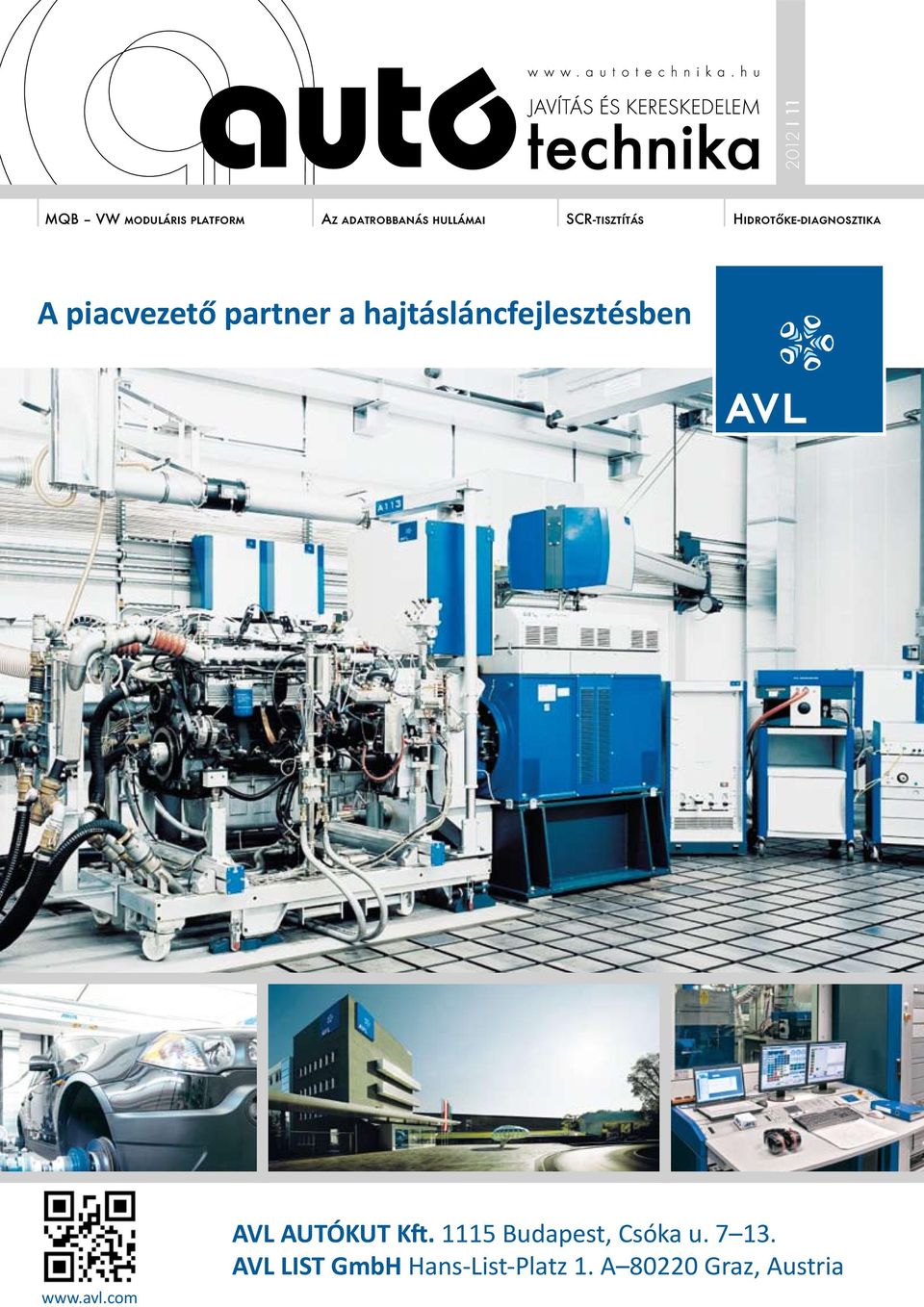 hajtásláncfejlesztésben www.avl.com AVL AUTÓKUT Kft.