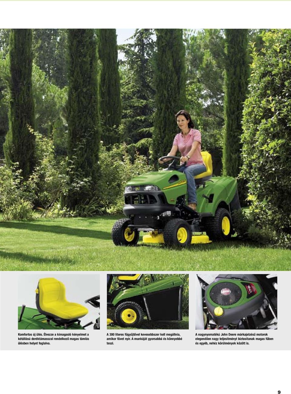 John Deere fűnyírótraktorok a házi kertekbe és nagyobb területekre. - PDF  Ingyenes letöltés