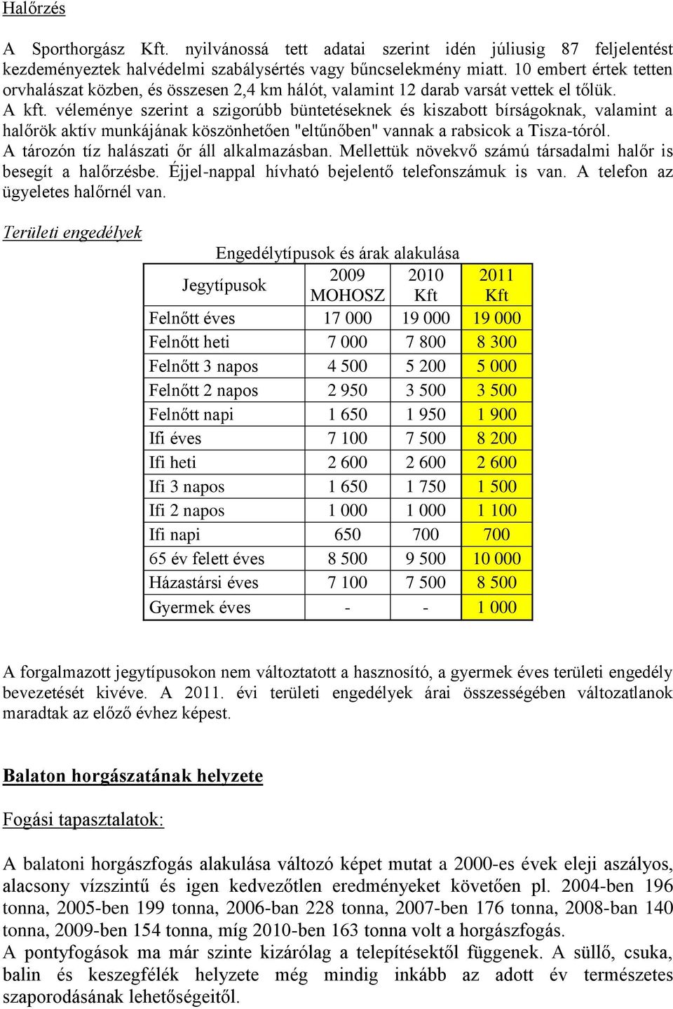 véleménye szerint a szigorúbb büntetéseknek és kiszabott bírságoknak, valamint a halőrök aktív munkájának köszönhetően "eltűnőben" vannak a rabsicok a Tisza-tóról.