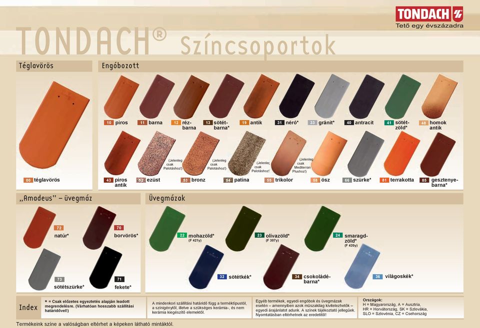 ) piros antik ezüst bronz patina trikolor ösz szürke* terrakotta gesztenyebarna* Amadeus üvegmáz Üvegmázak natúr* 0 borvörös* mohazöld* olívazöld* (F y) (F 0y) smaragd- zöld* (F 0y) sötétszürke*