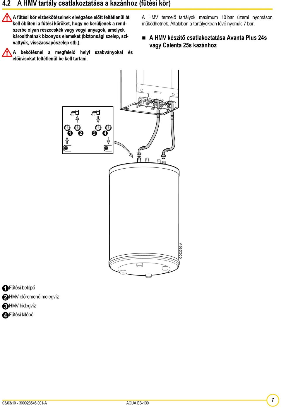 Közvetett fűtésű használati melegvíz termelő berendezés AQUA ES-130.  Üzembehelyezési és karbantartási kézikönyv A - PDF Free Download