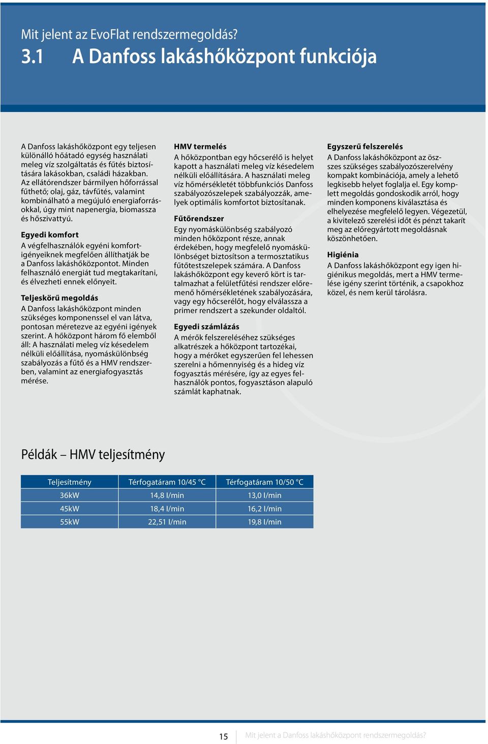 Az ellátórendszer bármilyen hőforrással fűthető; olaj, gáz, távfűtés, valamint kombinálható a megújuló energiaforrásokkal, úgy mint napenergia, biomassza és hőszivattyú.